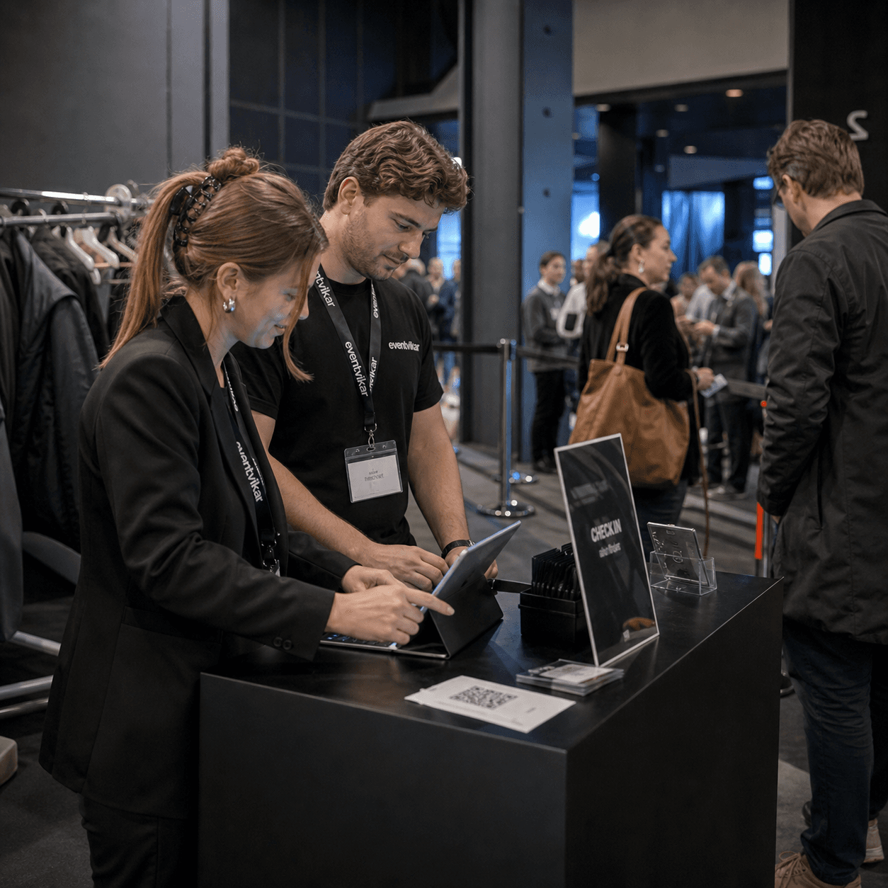 Eventvikar personale ved check-in og garderobe