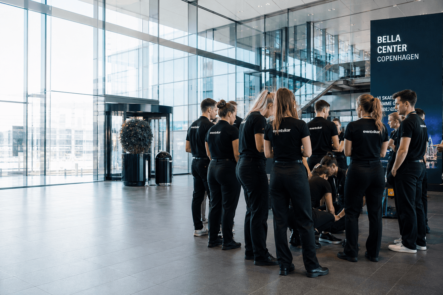 Eventvikar team samlet ved Bella Center Copenhagen